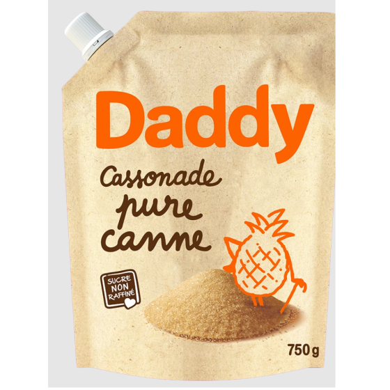 SUCRE DADDY CASSONADE PURE CANNE 750G