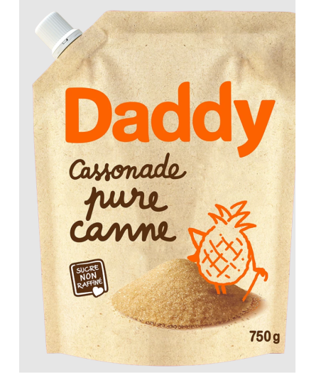 SUCRE DADDY CASSONADE PURE CANNE 750G