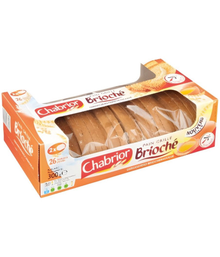 PAIN GRILLE BRIOCHE CHABRIOR 300 G