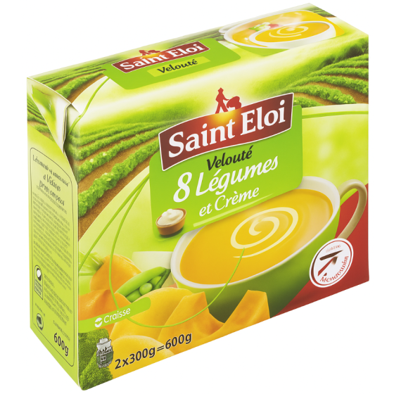 SOUPE SAINT ELOI VELOUTE 8 LEGUMES ET CREME 1000G