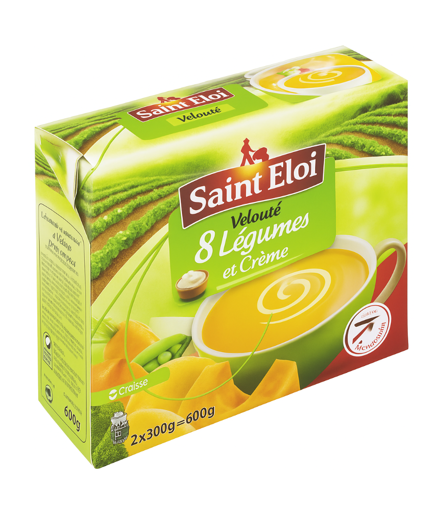 SOUPE SAINT ELOI VELOUTE 8 LEGUMES ET CREME 1000G SOUPE SAINT ELOI VELOUTE 8 LEGUMES ET CREME 1000G