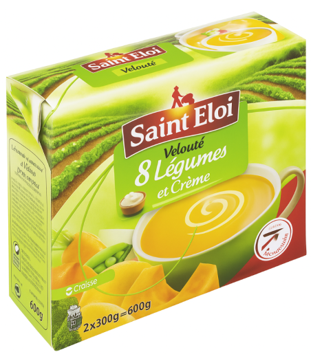 SOUPE SAINT ELOI VELOUTE 8 LEGUMES ET CREME 1000G