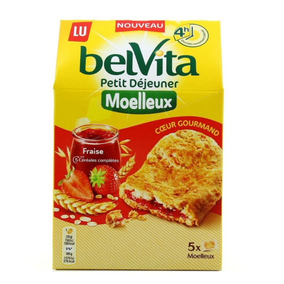 PETIT DEJEUNER MOELLEUX FRAISE BELVITA 250G