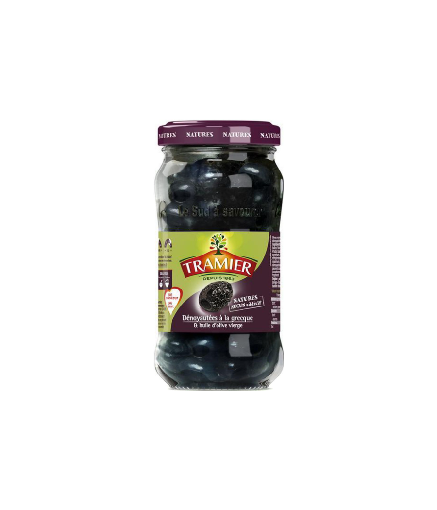 OLIVES DÉNOYAUTÉES À LA GRECQUE ET HUILE D'OLIVE VIERGE 220 G OLIVES DÉNOYAUTÉES À LA GRECQUE ET HUILE D'OLIVE VIERGE 220 G