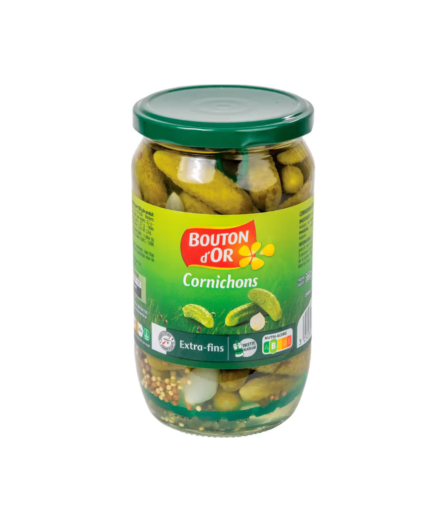 LES CORNICHONS CROQUANTS EXTRA FINS 350G LES CORNICHONS CROQUANTS EXTRA FINS 350G