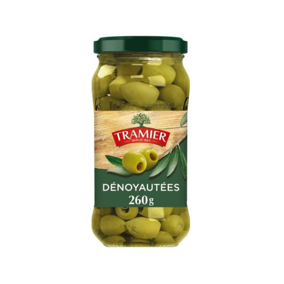 OLIVES VERTES DENOYAUTEES TRAMIER 260G