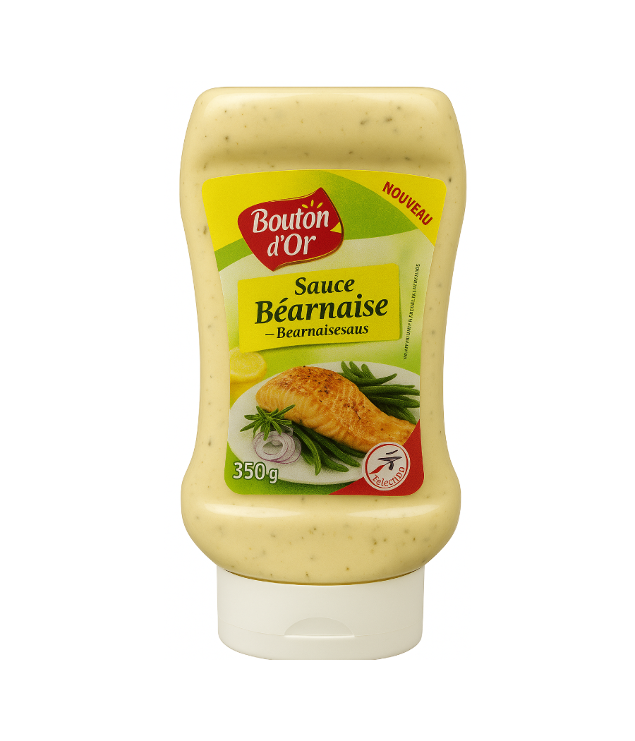 SAUCE BOUTON D'OR BEARNAISE LE FLACON DE 350G SAUCE BOUTON D'OR BEARNAISE LE FLACON DE 350G