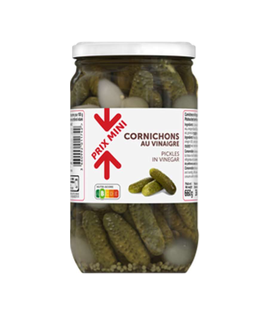 CORNICHONS AU VINAIGRE 660G CORNICHONS AU VINAIGRE 660G