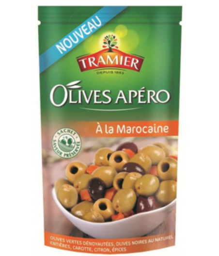 OLIVES TRAMIER  APERO A LA MAROCAINE 350G (EGOUTTE :150G)