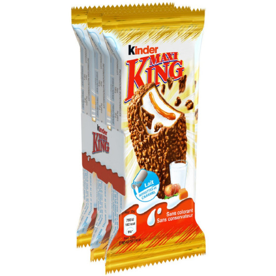 BISCUITS KINDER MAXI KING PACK DE 3 3X35G