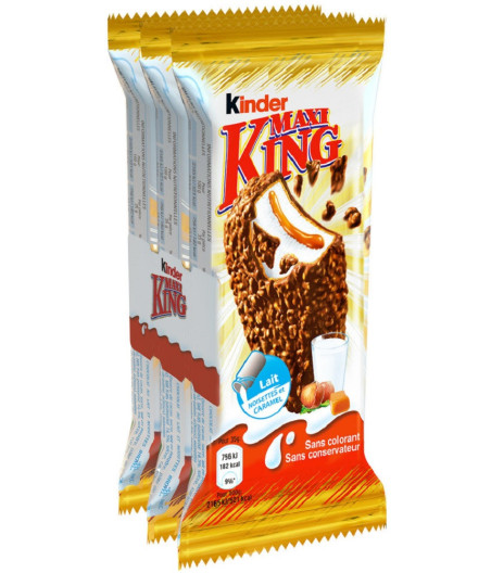 BISCUITS KINDER MAXI KING PACK DE 3 3X35G