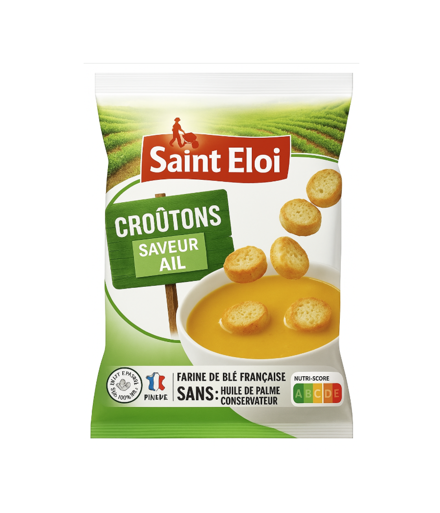 CROUTONS SAINT ELOI SOUPE SAVEUR AIL 180G CROUTONS SAINT ELOI SOUPE SAVEUR AIL 180G