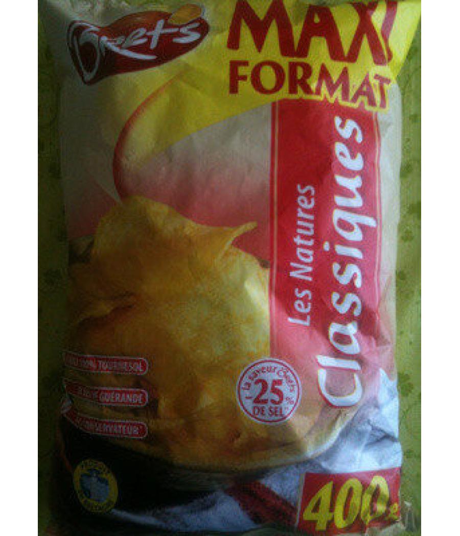 CHIPS NATURES CLASSIQUES BRETS 400G CHIPS NATURES CLASSIQUES BRETS 400G