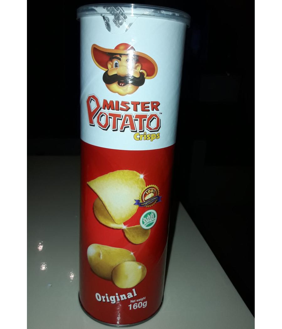 CRISPS MISTER POTATO CANISTER ORIGINAL 125G CRISPS MISTER POTATO CANISTER ORIGINAL 125G