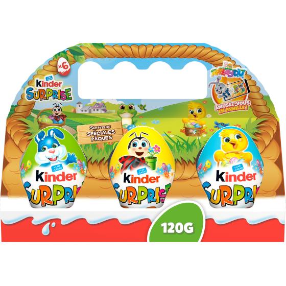 OEUFS KINDER SURPRISE X6 120G