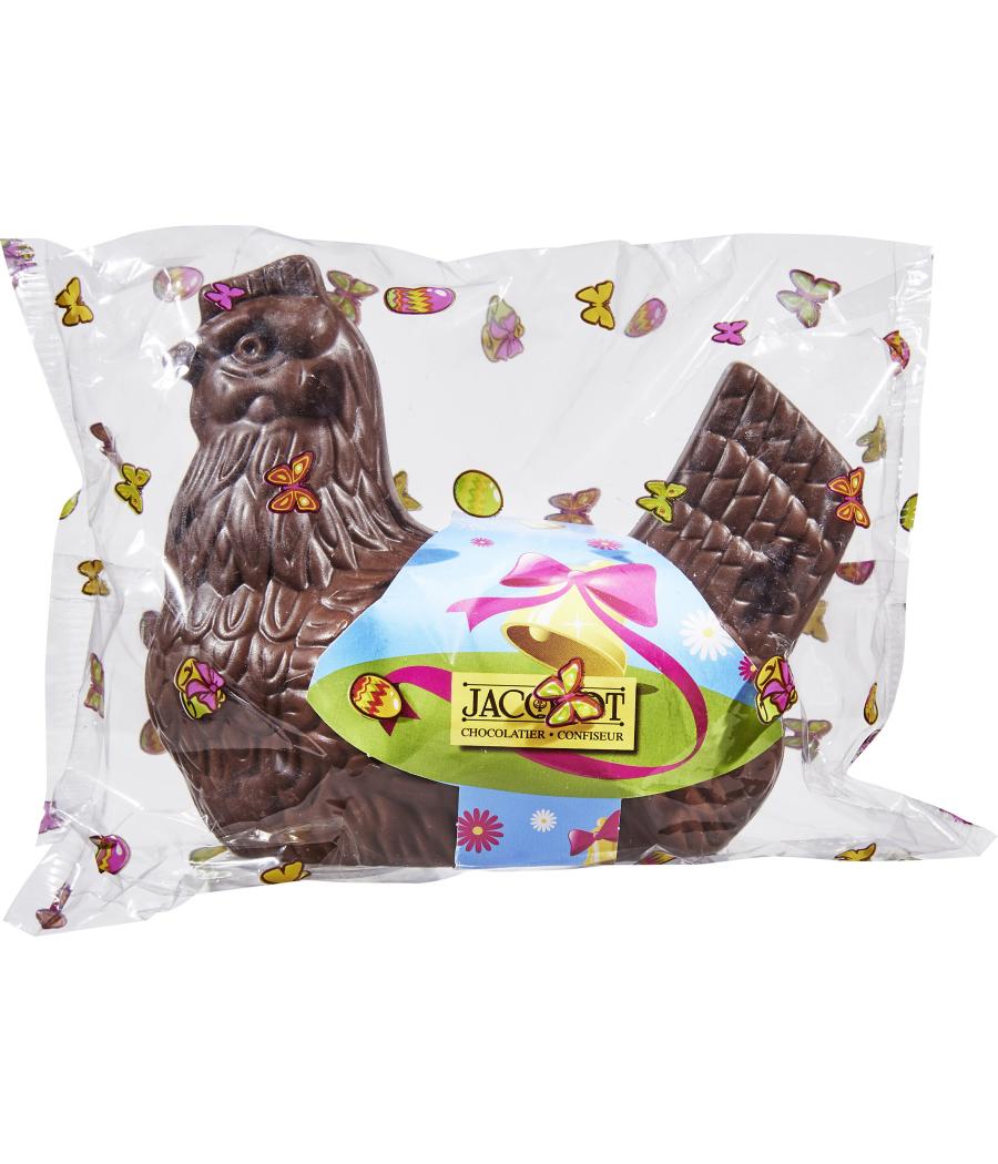CHOCOLAT DE PACQUES  AU LAIT MOULAGE POULE JACQUOT 185G CHOCOLAT DE PACQUES  AU LAIT MOULAGE POULE JACQUOT 185G