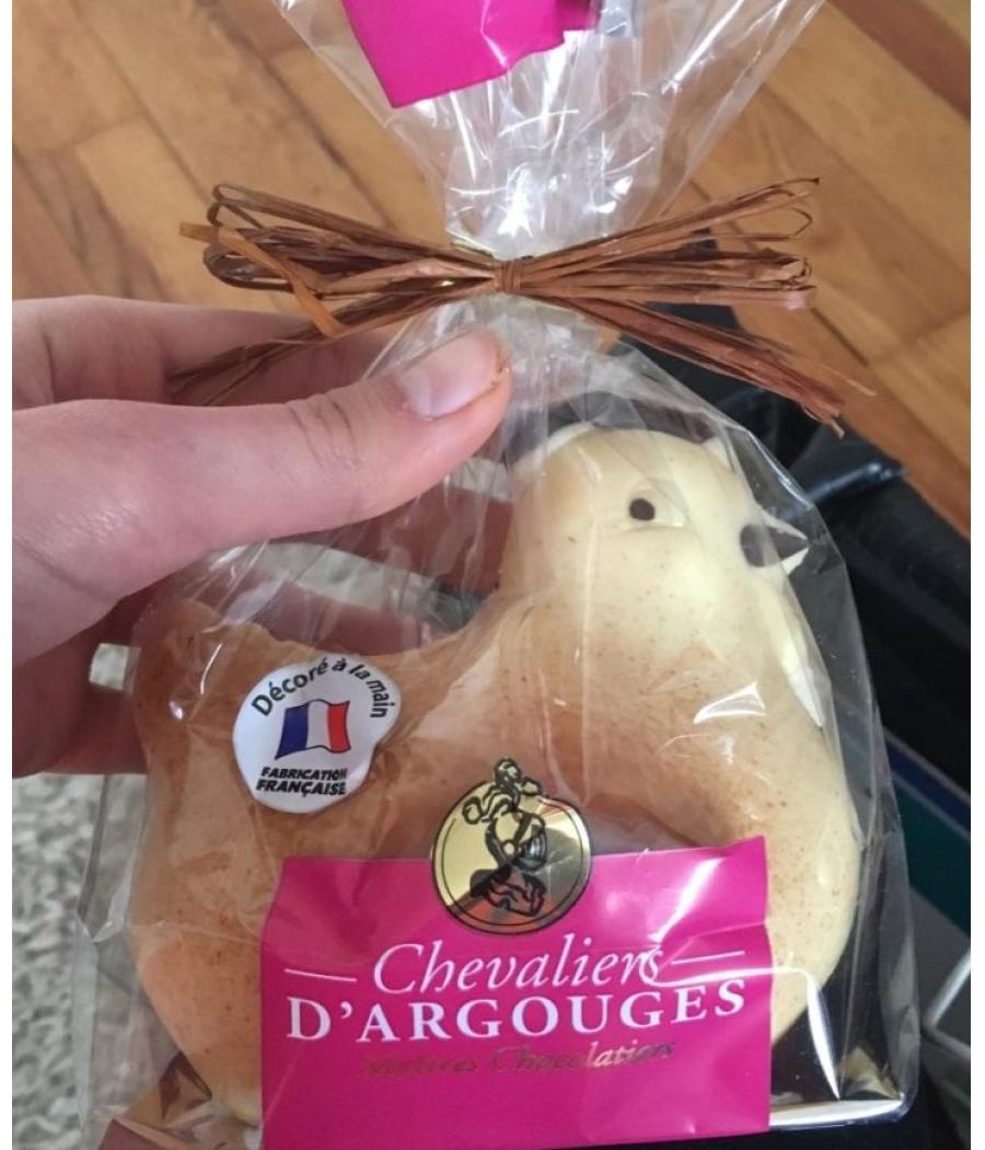 POULE AU CHOCOLAT BLANC 120 G POULE AU CHOCOLAT BLANC 120 G