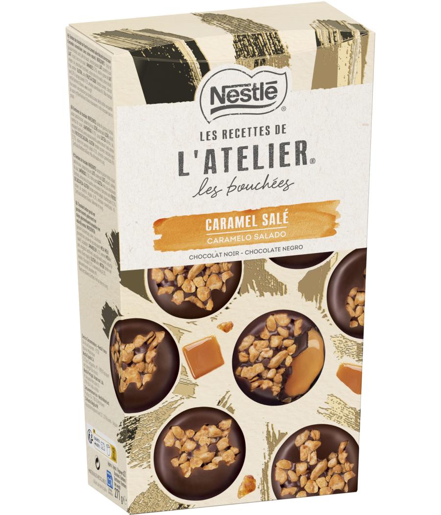 L'ATELIER LES BOUCHEES CHOCOLAT NOIR CARAMEL NESTLE 271G L'ATELIER LES BOUCHEES CHOCOLAT NOIR CARAMEL NESTLE 271G