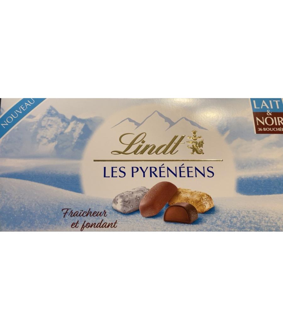 LES PYRENEENS LAIT ET NOIR LINDT 262G LES PYRENEENS LAIT ET NOIR LINDT 262G