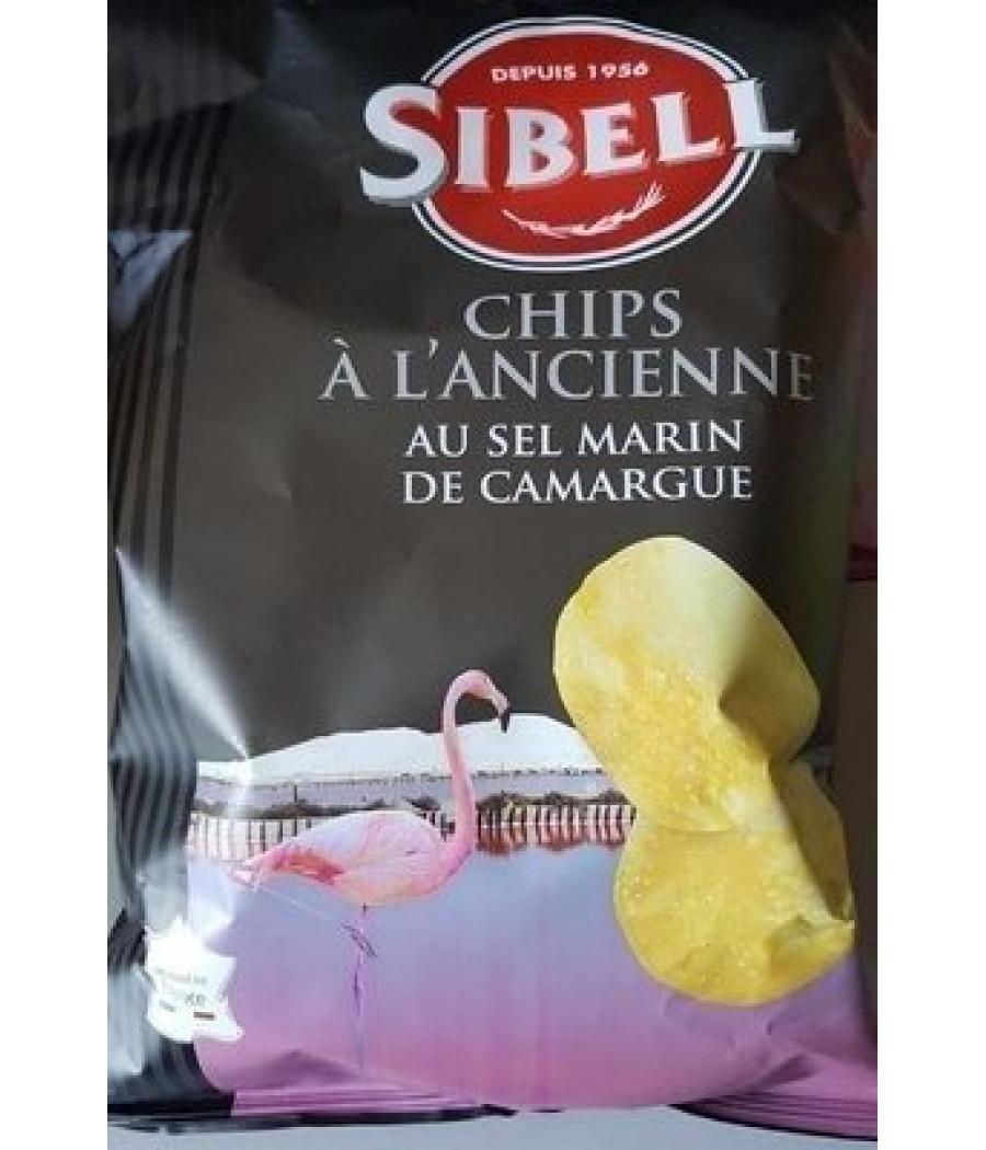 CHIPS A L'ANCIENNE AU SEL MARIN DE CAMARGUE SIBELL 135G CHIPS A L'ANCIENNE AU SEL MARIN DE CAMARGUE SIBELL 135G