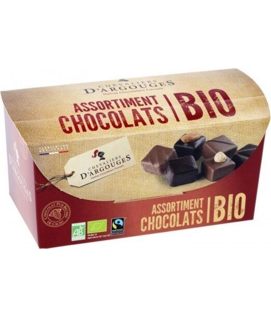 ASSORTIMENT DE CHOCOLATS BIO CHEVALIERS D'ARGOUGES  184G ASSORTIMENT DE CHOCOLATS BIO CHEVALIERS D'ARGOUGES  184G