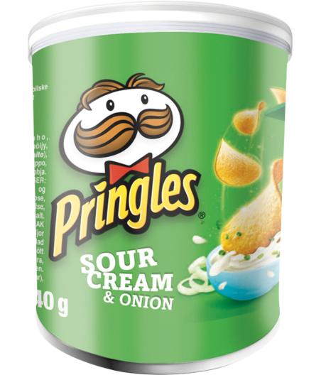 CHIPS SOUR CREAM & ONION PRINGLES  40G