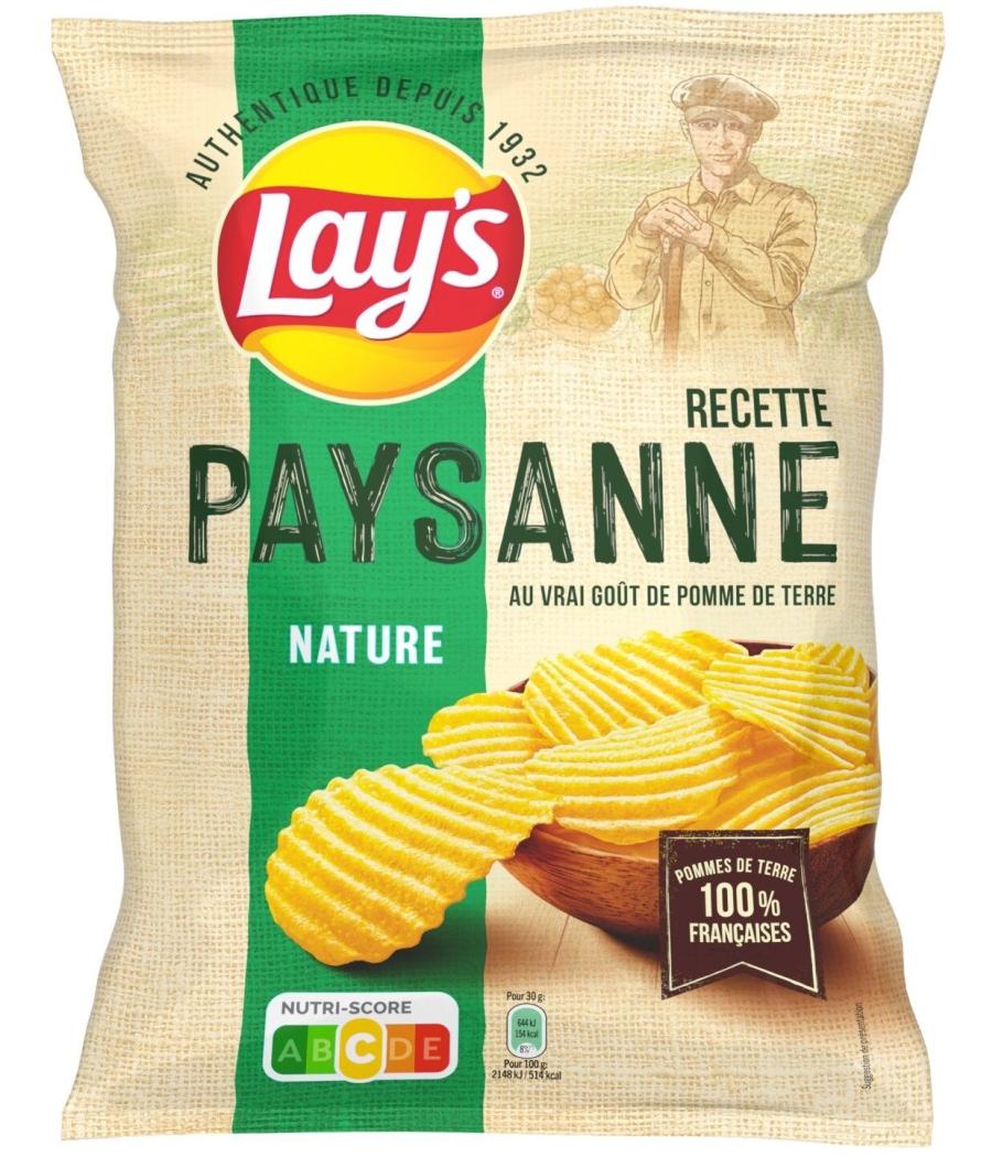 CHIPS RECETTE PAYSANNE NATURE LAY'S 150G CHIPS RECETTE PAYSANNE NATURE LAY'S 150G