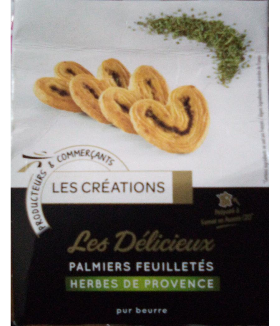 PALMIERS FEUILLETES HERBES DE PROVENCE 100G PALMIERS FEUILLETES HERBES DE PROVENCE 100G