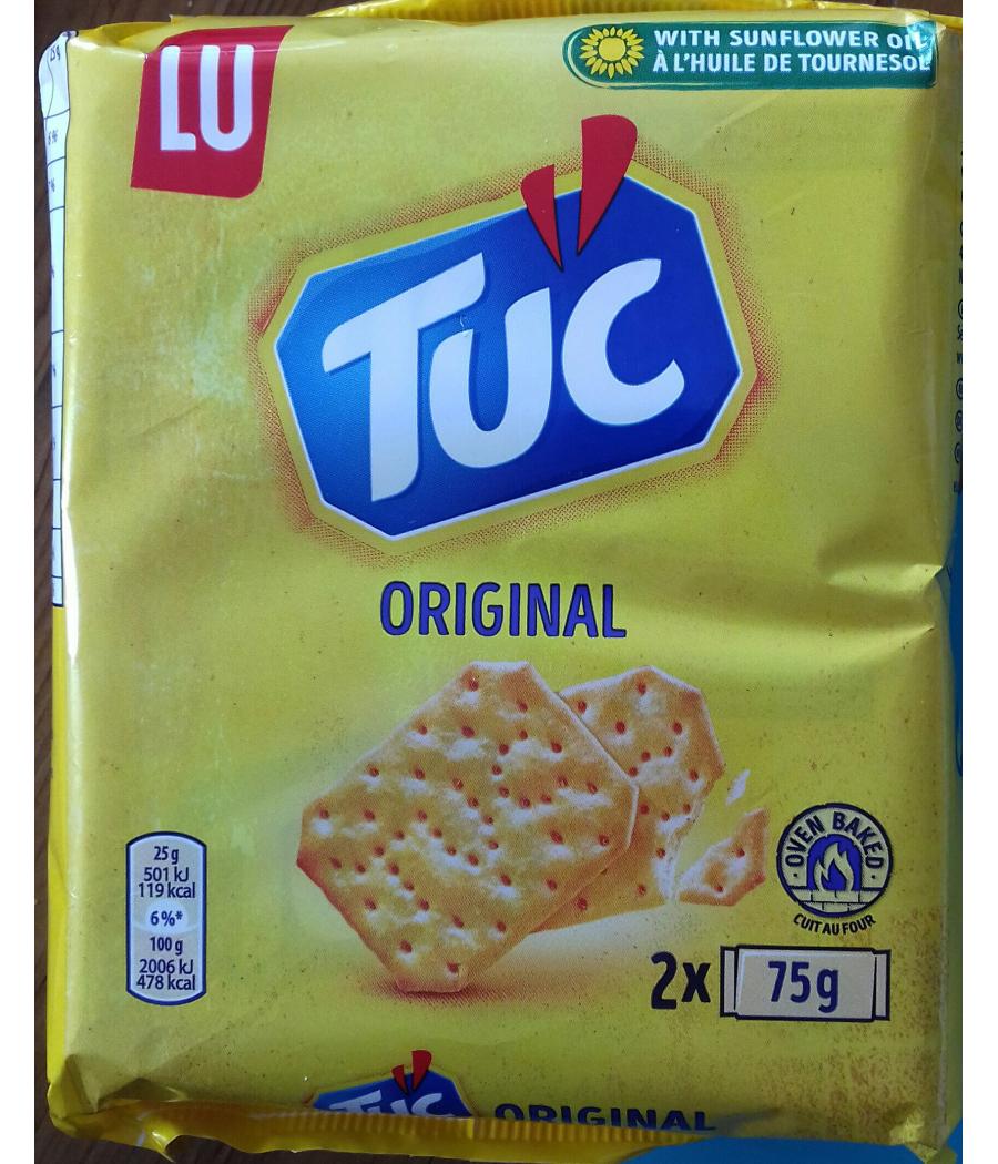 ORIGINAL 2 SACHETS DE TUC 75G 150G ORIGINAL 2 SACHETS DE TUC 75G 150G