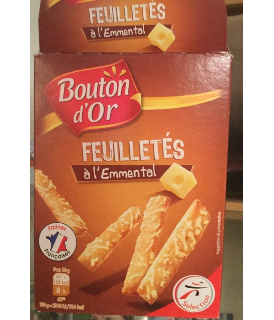 FEUILLETE EMMENTAL BOUTON D'OR 85G FEUILLETE EMMENTAL BOUTON D'OR 85G
