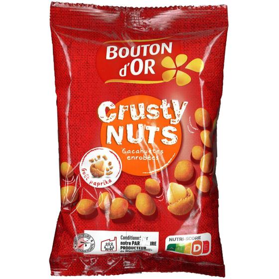 CACAHUETES ENROBEES GOUT PAPRIKA - CRUSTY NUTS BOUTON D'OR 150G