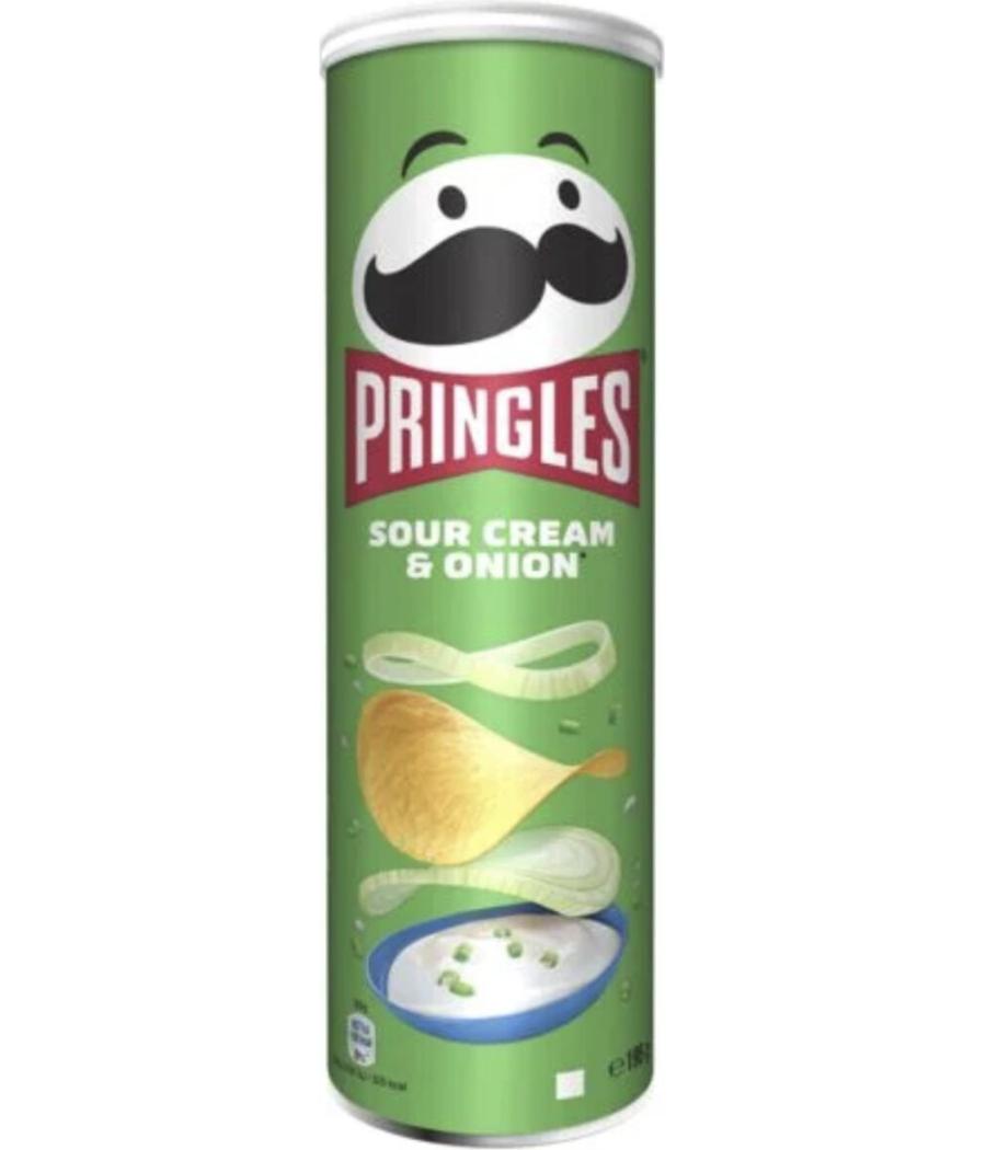 SOUR CREAM & ONION PRINGLES 195G SOUR CREAM & ONION PRINGLES 195G