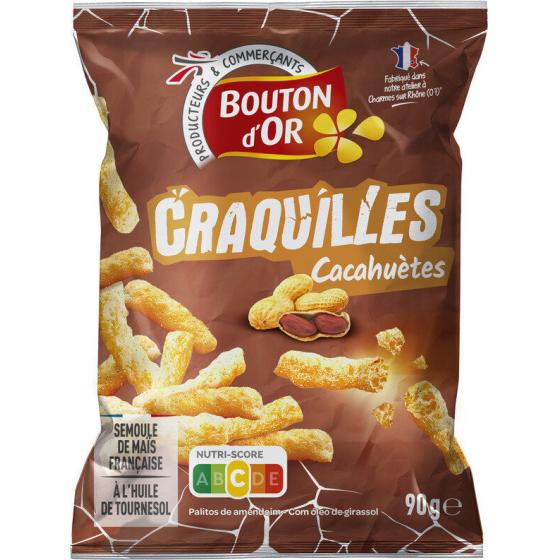CRAQUILLES CACAHUETES BOUTON D'OR 90G