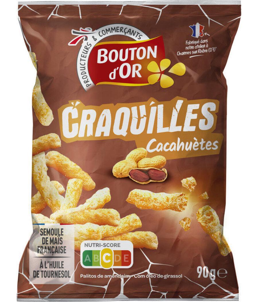 CRAQUILLES CACAHUETES BOUTON D'OR 90G CRAQUILLES CACAHUETES BOUTON D'OR 90G