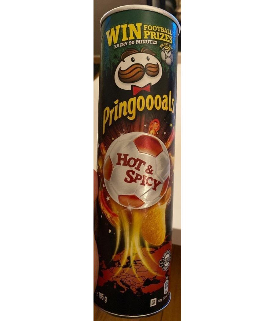 CHIPS HOT & SPICY PRINGLES 195G CHIPS HOT & SPICY PRINGLES 195G