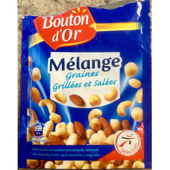 MELANGE GRAINES GRILLEES ET SALEES BOUTON D'OR 150G