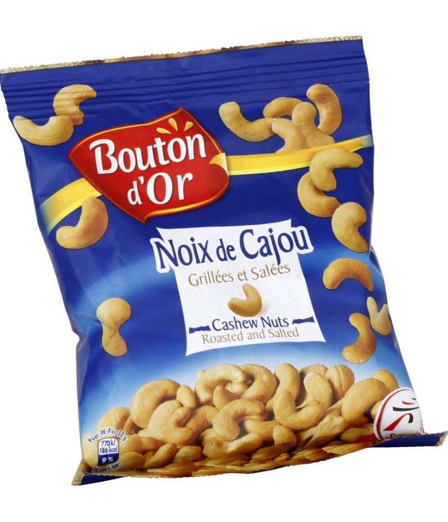 NOIX DE CAJOU GRILLEES ET SALEES BOUTON D'OR 200G NOIX DE CAJOU GRILLEES ET SALEES BOUTON D'OR 200G