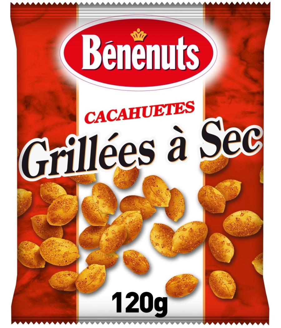 CACAHUETES GRILLEES A SEC BENENUTS 120G CACAHUETES GRILLEES A SEC BENENUTS 120G