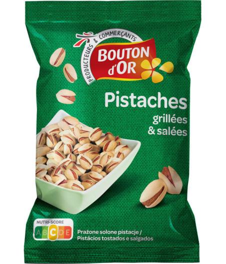 PISTACHES GRILLEES & SALEES BOUTON D'OR 250G