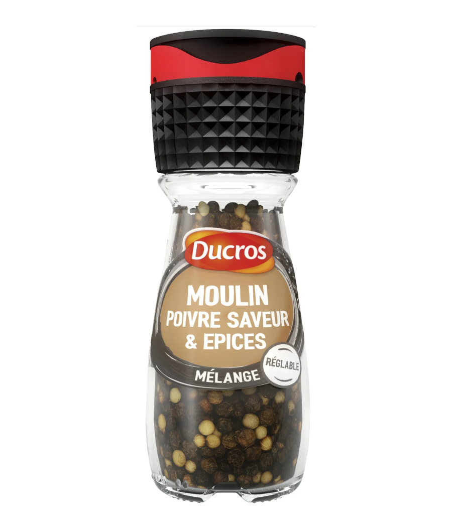 MOULIN DUCROS ASSAISONNEMENT POIVRE SAVEUR ET EPICES 30 G MOULIN DUCROS ASSAISONNEMENT POIVRE SAVEUR ET EPICES 30 G