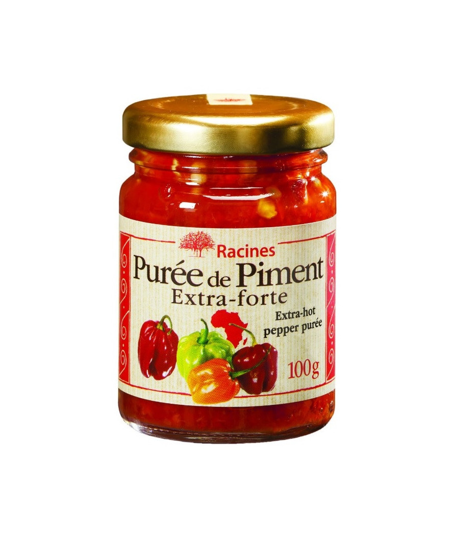 PUREE PIMENT EXTRA FORT RACINES 100g PUREE PIMENT EXTRA FORT RACINES 100g