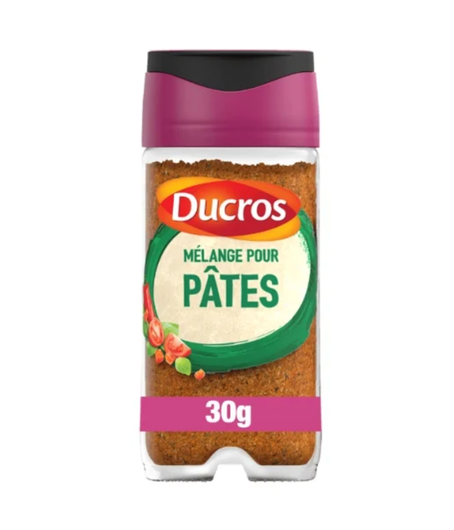 EPICES DUCROS MELANGE POUR PATES - PASTA MIX 30G EPICES DUCROS MELANGE POUR PATES - PASTA MIX 30G