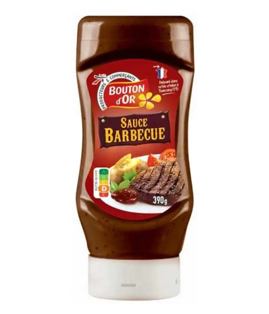 SAUCE BARBECUE BOUTON D'OR 390G SAUCE BARBECUE BOUTON D'OR 390G
