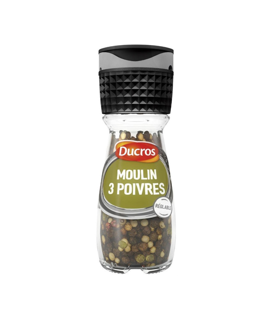 MOULIN 3 POIVRES DUCROS 34G MOULIN 3 POIVRES DUCROS 34G