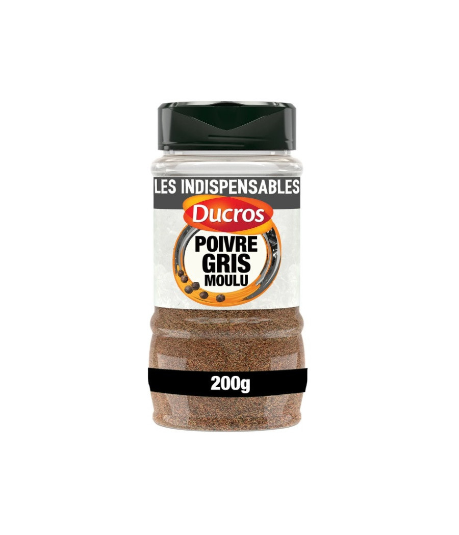 POIVRE GRIS MOULU DUCROS 200G POIVRE GRIS MOULU DUCROS 200G