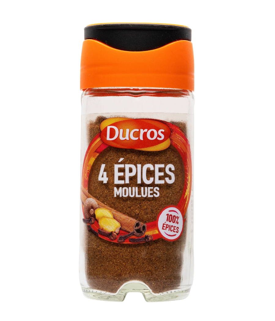 EPICE DUCROS 4 EPICES MOULUES 37G EPICE DUCROS 4 EPICES MOULUES 37G