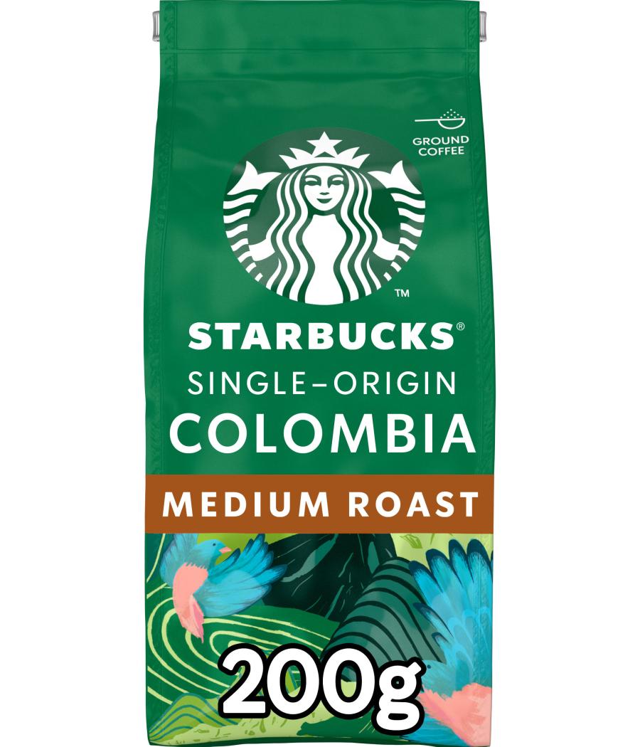 STARBUCKS MEDIUM COLOMBIA CAFE MOULU 200G STARBUCKS MEDIUM COLOMBIA CAFE MOULU 200G