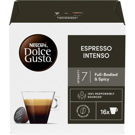 CAPSULES NESCAFE DOLCE GUSTO ESPRESSO INTENSO 16 CAPSULES 112G