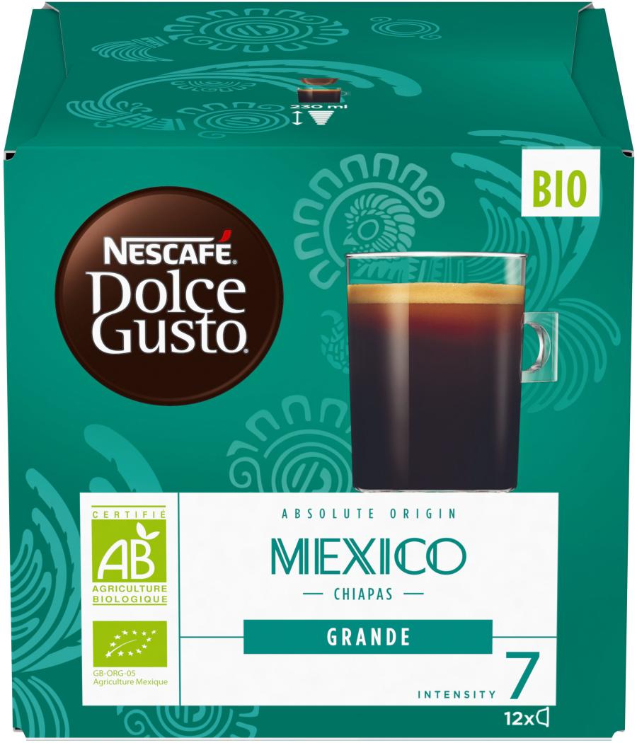 CAPSULES NESCAFE DOLCE GUSTO ABSOLUTE ORIGIN MEXICO GRANDE 12 CAPS 108G CAPSULES NESCAFE DOLCE GUSTO ABSOLUTE ORIGIN MEXICO GRANDE 12 CAPS 108G
