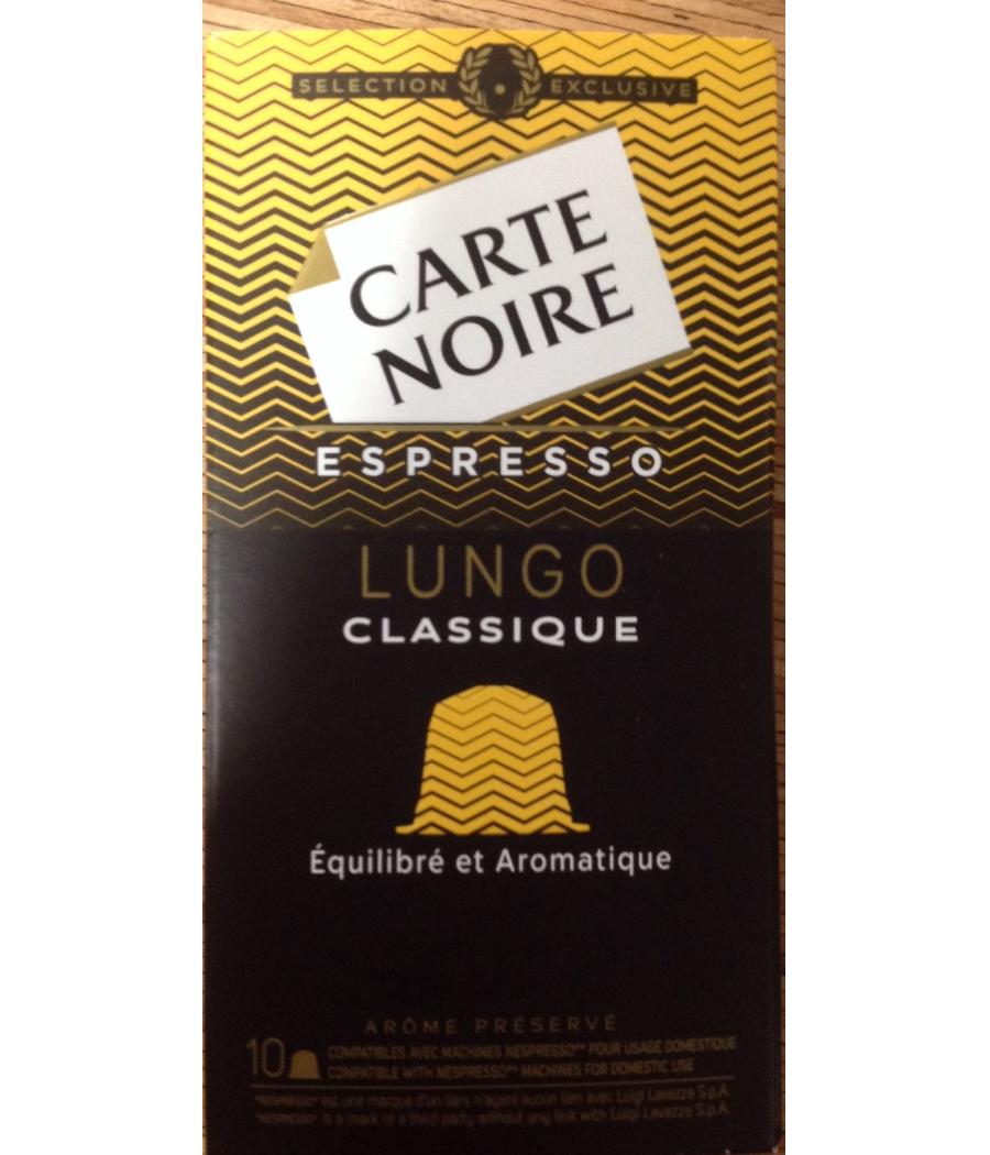 CAPSULES CARTE NOIRE  LUNGO N°6 - ESPRESSO 56G CAPSULES CARTE NOIRE  LUNGO N°6 - ESPRESSO 56G